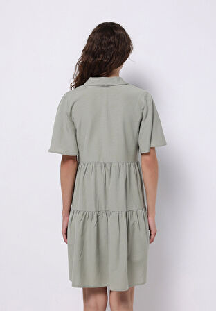 Regular Fit  Kadın Yeşil  Elbise