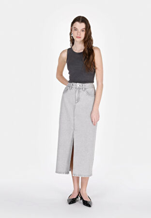 Slim Fit   Kadın Antrasit Atlet