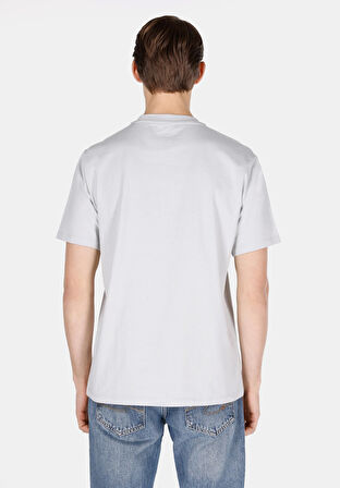 Comfort Fit Yuvarlak Yaka Düz Erkek Gri Kısa Kol Tişört Cl1074403