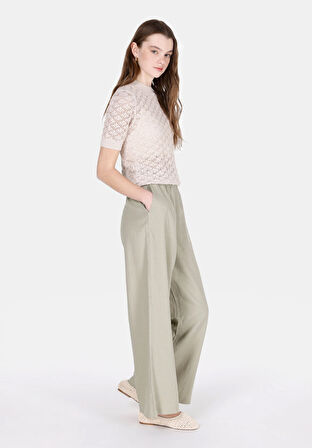 Slim Fit   Kadın Bej  Kazak