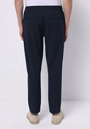 Slim Fit Orta Bel Uzun Paça Erkek Lacivert  Pantolon