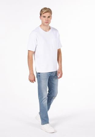 Regular Fit   Erkek İndigo Jean Pantolon
