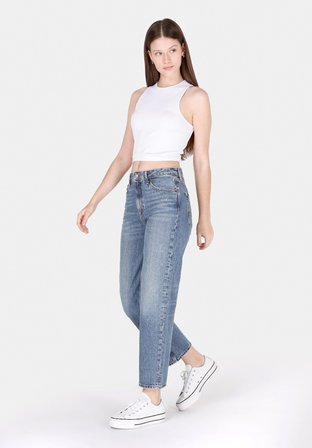 884 Lauren Straight Fit   Kadın Mavi Jean Pantolon Cl1074520