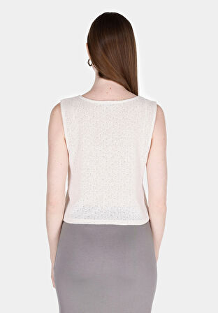 Regular Fit     Kadın Ekru Atlet Cl1074536