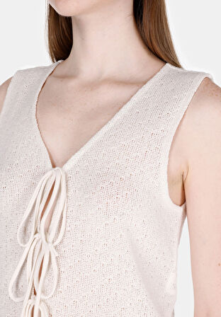 Regular Fit     Kadın Ekru Atlet Cl1074536