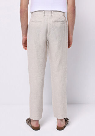 Regular Fit Orta Bel Uzun Paça Erkek Taş  Pantolon