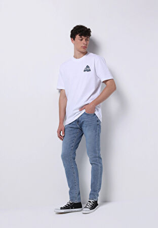 Slim Fit   Erkek İndigo Jean Pantolon
