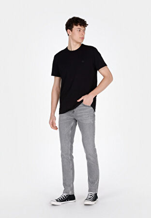 Straight Fit   Erkek Siyah Jean Pantolon