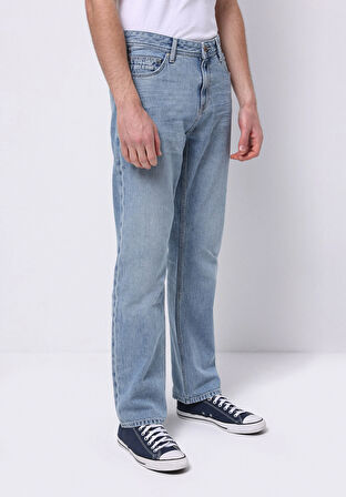 Regular Fit   Erkek İndigo Jean Pantolon