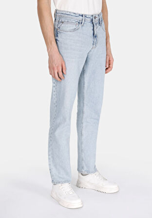 Slım Straıght   Erkek Mavi Jean Pantolon