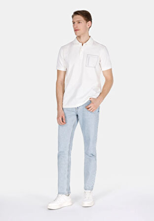 Slım Straıght   Erkek Mavi Jean Pantolon