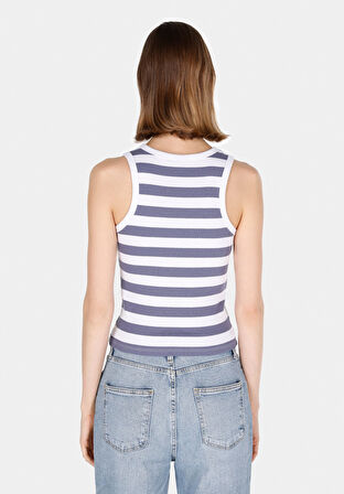 Slim Fit   Kadın Mavi Atlet Cl1074824