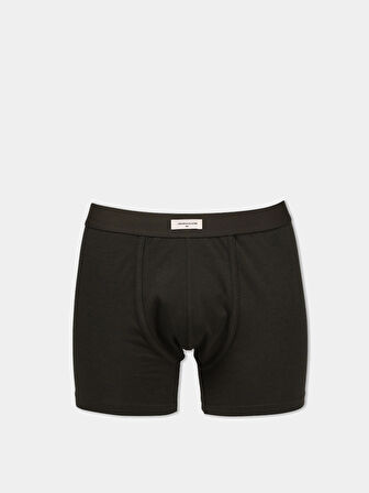 Modern Fit Düz Erkek Yeşil Boxer