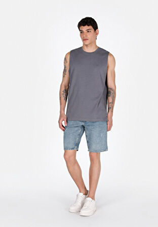 Regular Fit   Erkek Antrasit Atlet