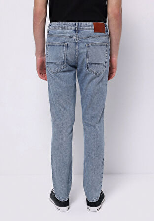 Straight Fit   Erkek İndigo Jean Pantolon