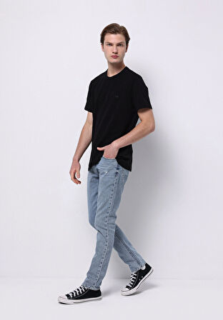 Straight Fit   Erkek İndigo Jean Pantolon
