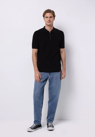 Regular Fit   Erkek Siyah  Kazak