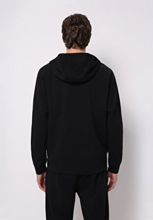 Regular Fit   Erkek Siyah Sweatshirt