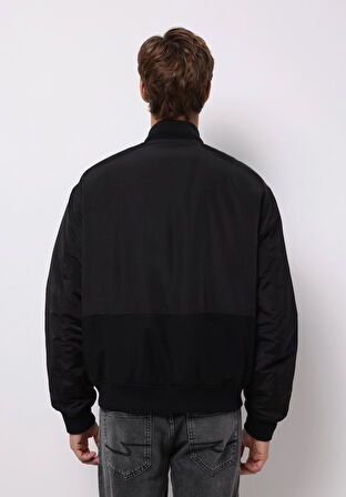 Regular Fit     Erkek Siyah Mont