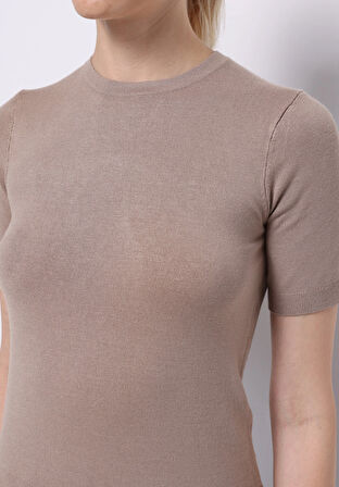 Slim Fit   Kadın Gri  Kazak