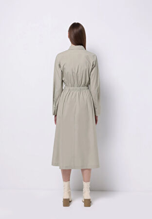 Regular Fit  Kadın Yeşil  Elbise