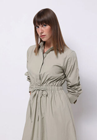 Regular Fit  Kadın Yeşil  Elbise