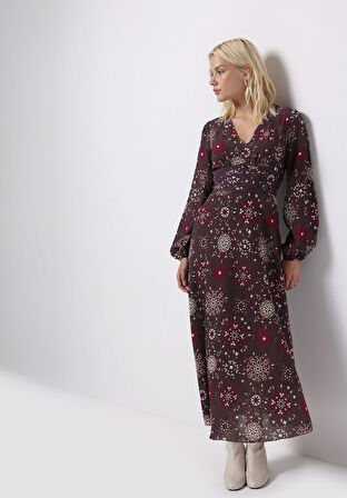 Regular Fit  Kadın Çok Renkli  Elbise