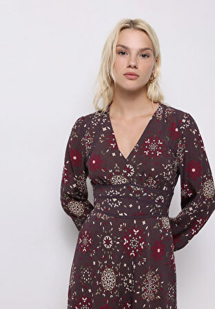 Regular Fit  Kadın Çok Renkli  Elbise