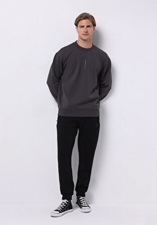 Comfort Fit   Erkek Antrasit Sweatshirt