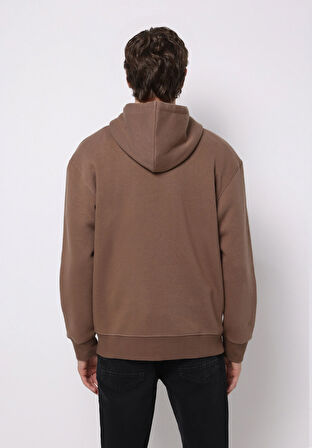 Comfort Fit   Erkek Kahverengi Sweatshirt