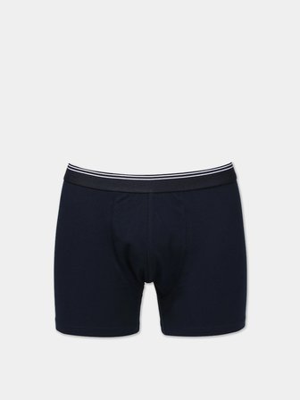 Modern Fit Düz Erkek Lacivert Boxer