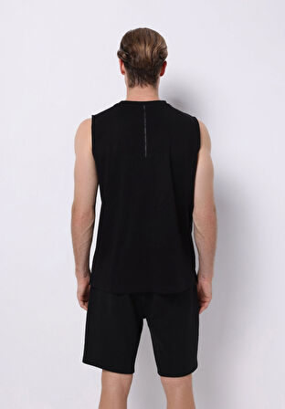 Regular Fit   Erkek Siyah Atlet