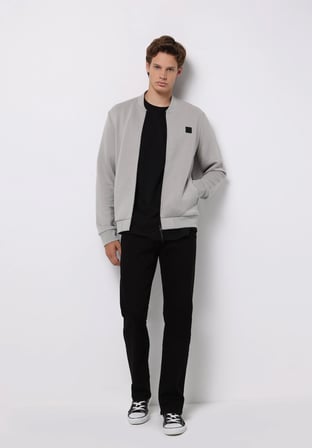 Slim Fit    Erkek Gri Ceket