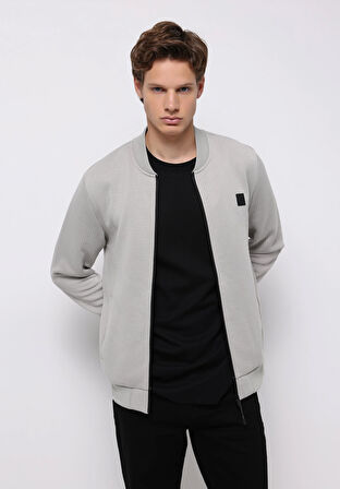 Slim Fit    Erkek Gri Ceket