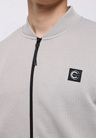 Slim Fit    Erkek Gri Ceket