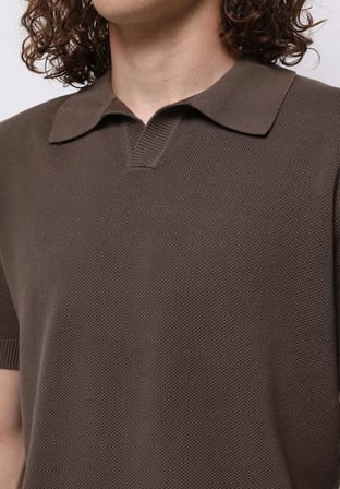 Regular Fit   Erkek Bej  Kazak