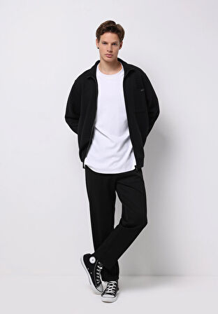 Regular Fit    Erkek Siyah Ceket