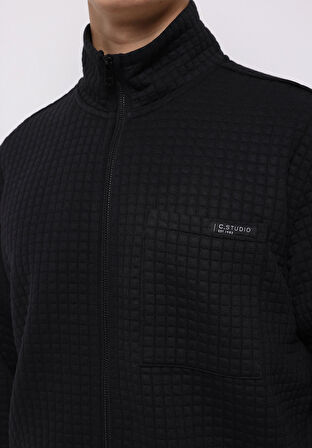 Regular Fit    Erkek Siyah Ceket