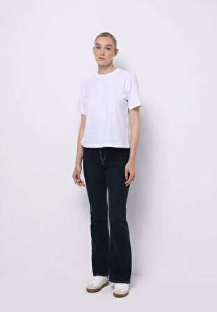 Regular Fit   Kadın İndigo Jean Pantolon