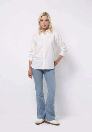 Regular Fit   Kadın İndigo Jean Pantolon