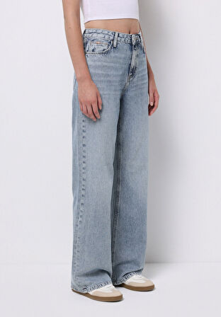 Regular Fit   Kadın İndigo Jean Pantolon