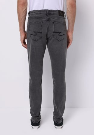 Slim Fit Düşük Bel Dar Paça Erkek Siyah Jean Pantolon