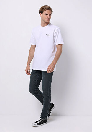Slim Fit   Erkek Yeşil Jean Pantolon