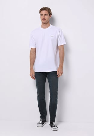 Slim Fit   Erkek Yeşil Jean Pantolon