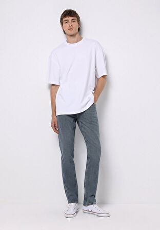 Straight Fit   Erkek İndigo Jean Pantolon