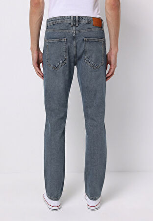 Straight Fit   Erkek İndigo Jean Pantolon