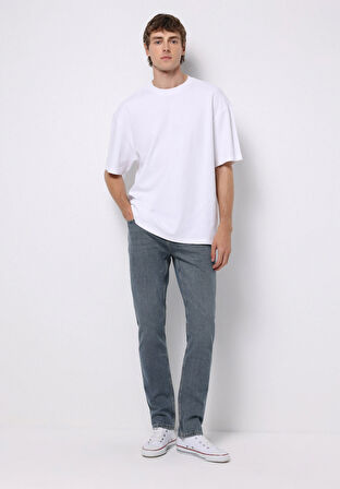 Straight Fit   Erkek İndigo Jean Pantolon