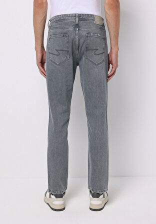 Regular Fit   Erkek Açik İndigo Jean Pantolon