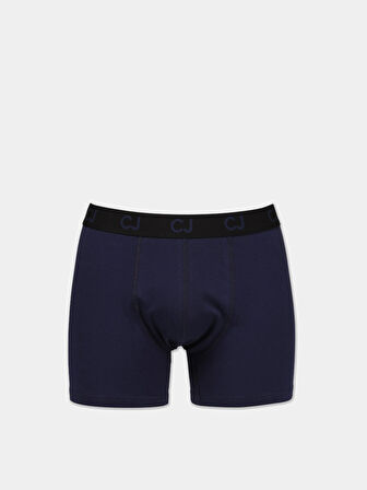 Modern Fit Düz Erkek Lacivert Boxer