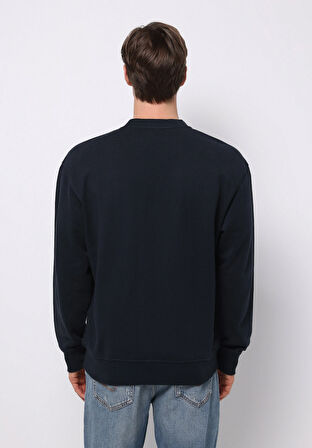 Comfort Fit   Erkek Lacivert Sweatshirt